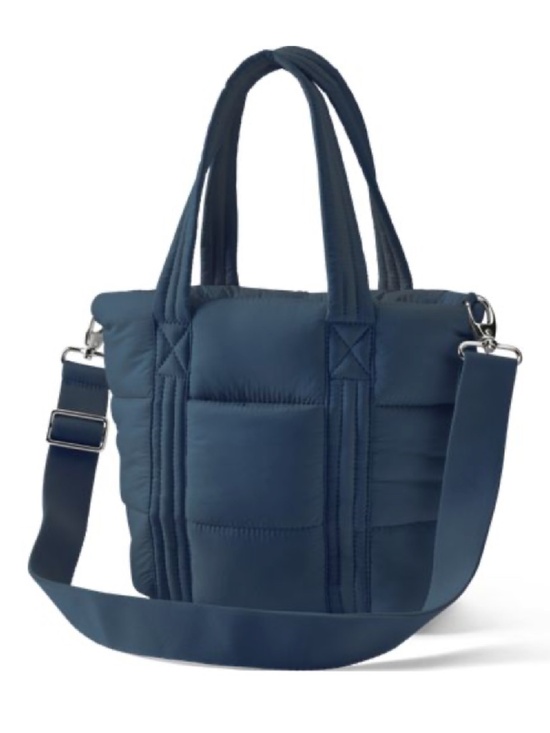 Lands' End Handbags - Land's End Wanderweight Ultralight Packable Crossbody Tote Bag (Vintage Blue)